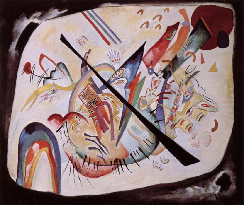 Wassily Kandinsky Feher ovalis oil painting picture